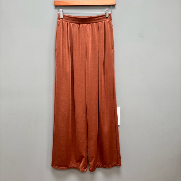 Uniqlo Satin Jersey Wide Leg Pants XS - Picture 3 of 7